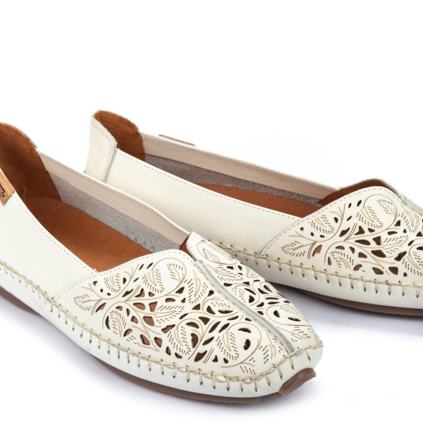 White Pikolinos JEREZ Women's Ballet Flats | BM1PT9186