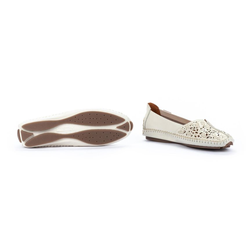 White Pikolinos JEREZ Women's Ballet Flats | BM1PT9186