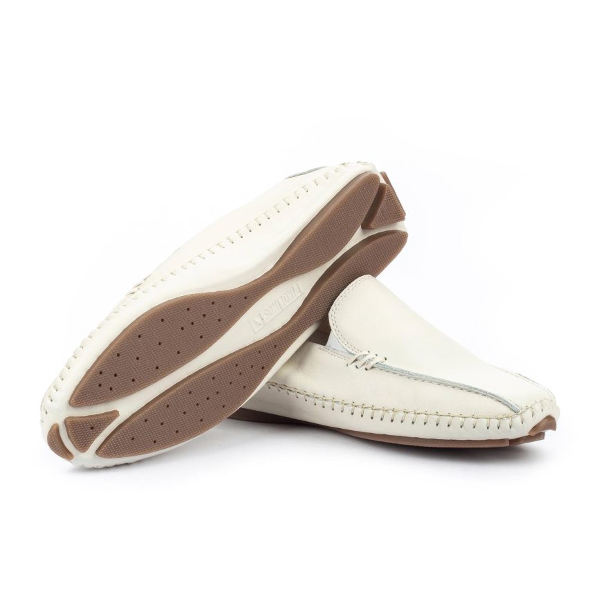 White Pikolinos JEREZ Women's Moccasins | D1MP62498