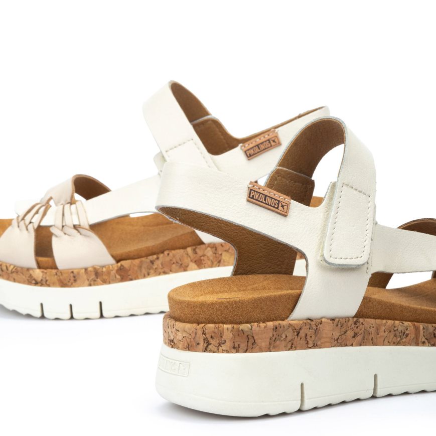 White Pikolinos PALMA Women's Sandals | IFELT4186