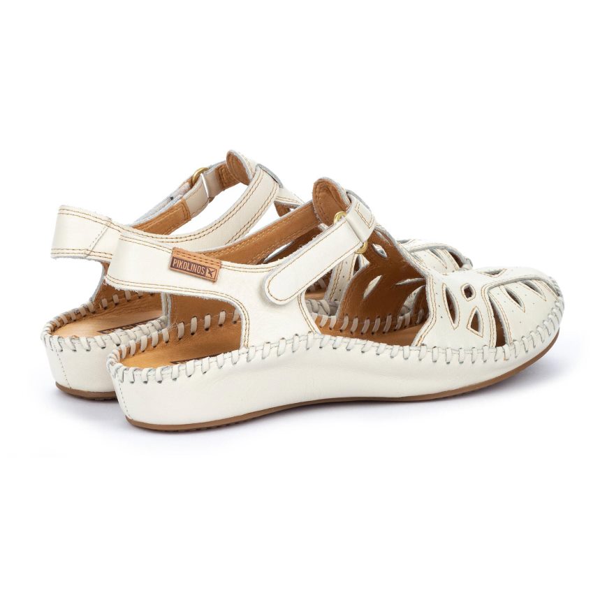 White Pikolinos P. VALLARTA Women's Sandals | EQOR1T849