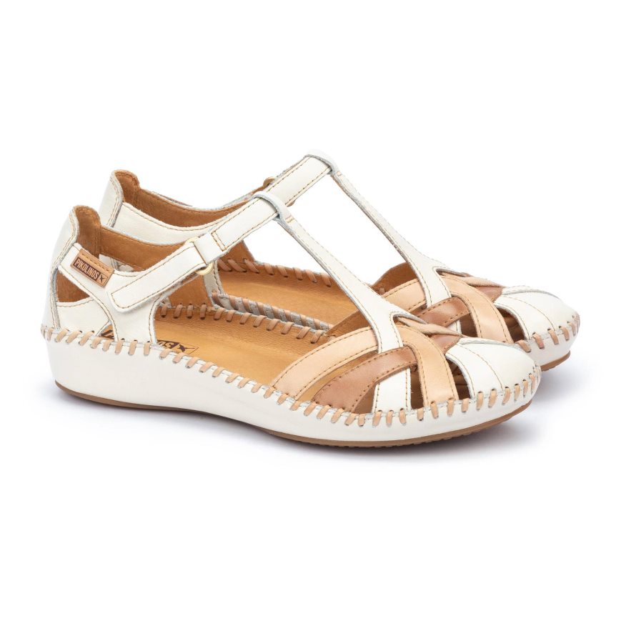 White Pikolinos P. VALLARTA Women's Sandals | MPR128194