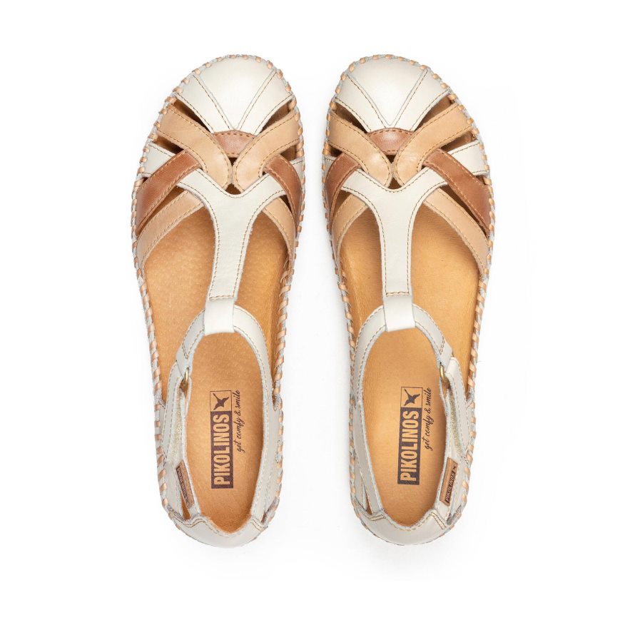 White Pikolinos P. VALLARTA Women's Sandals | MPR128194