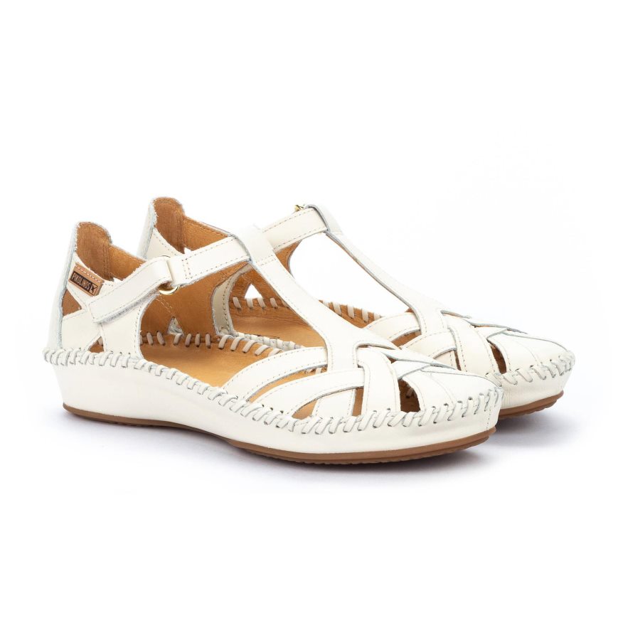 White Pikolinos P. VALLARTA Women's Sandals | SDLG72839