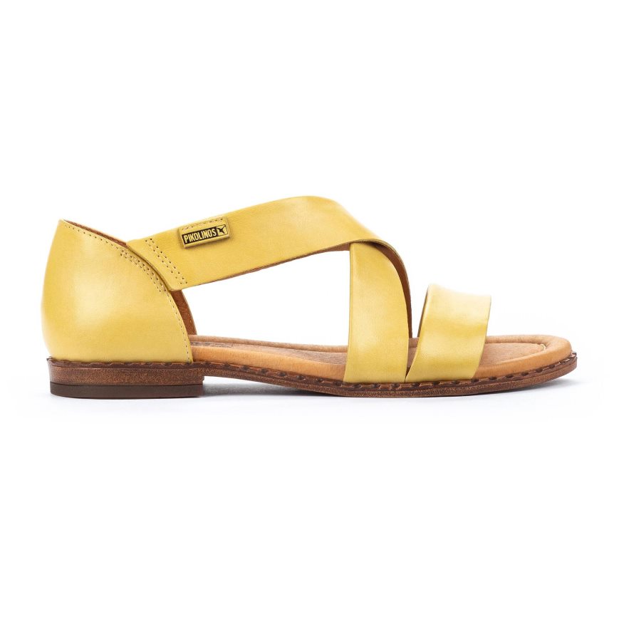 Yellow Pikolinos ALGAR Women\'s Sandals | XWRA23091