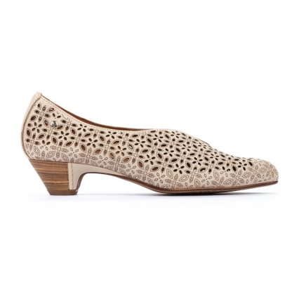 Beige Pikolinos ELBA Women's Court Shoes | JN1QT2614