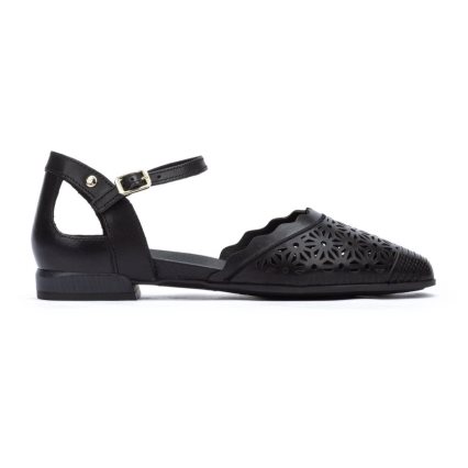 Black Pikolinos BENISSA Women's Flat Sandals | DA1Q17438