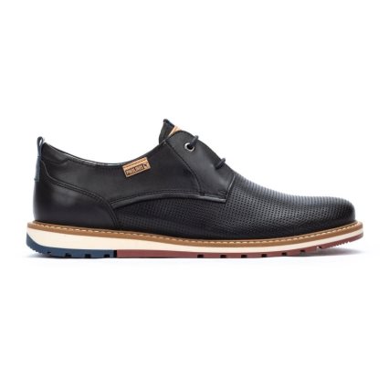 Black Pikolinos BERNA Men's Lace Up Shoes | MFZD84916