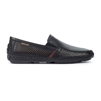 Black Pikolinos JEREZ Men's Moccasins | NHVM023T4