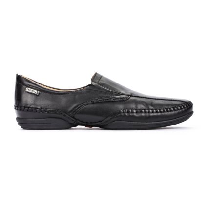 Black Pikolinos PUERTO RICO Men's Moccasins | DCUW42817