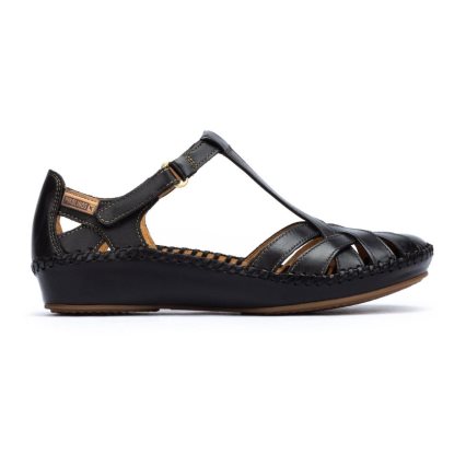 Black Pikolinos P. VALLARTA Women's Sandals | FRG1T9784