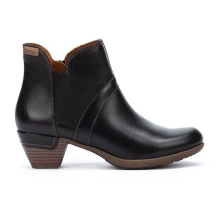 Black Pikolinos ROTTERDAM Women's Ankle Boots | JWSB27049