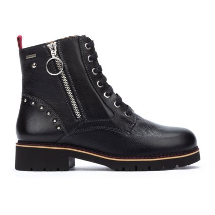 Black Pikolinos VICAR Women's Ankle Boots | YVMU47830