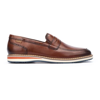 Brown Pikolinos AVILA Men's Moccasins | IDBA96743