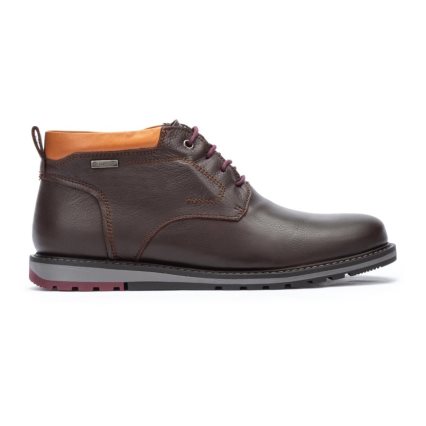 Brown Pikolinos BERNA Men's Ankle Boots | FZAO78023