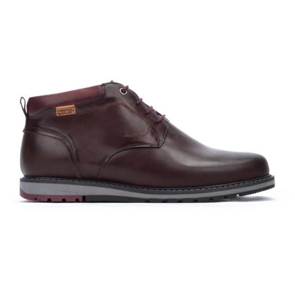 Brown Pikolinos BERNA Men's Ankle Boots | PYBD10279