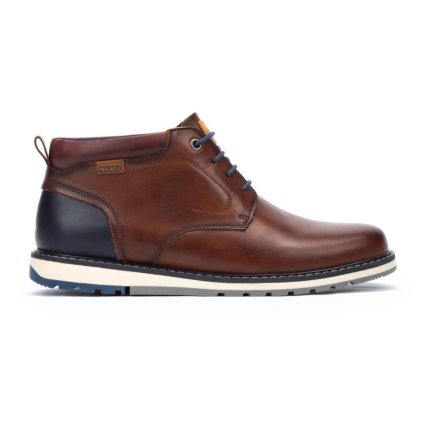 Brown Pikolinos BERNA Men's Ankle Boots | VWHI17934