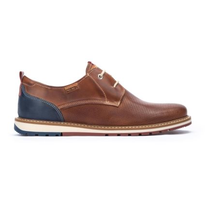 Brown Pikolinos BERNA Men's Lace Up Shoes | J1DT48T01