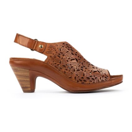 Brown Pikolinos JAVA Women's Heels Sandals | MBYE367T0