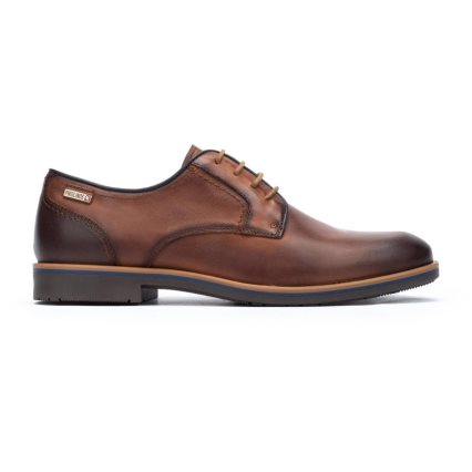 Brown Pikolinos LEON Men's Lace Up Shoes | 1MIJ706T4