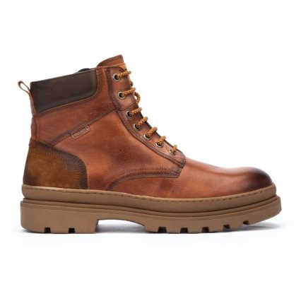 Brown Pikolinos OURENSE Men's Ankle Boots | HTWX07T81