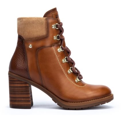 Brown Pikolinos POMPEYA Women's Ankle Boots | NMHG7836T