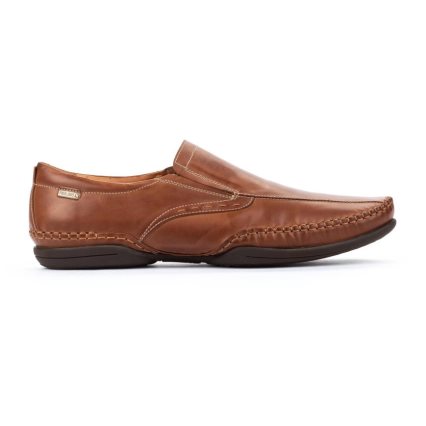 Brown Pikolinos PUERTO RICO Men's Moccasins | PEGJ73T19