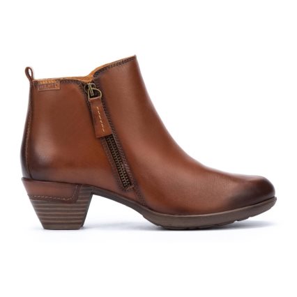 Brown Pikolinos ROTTERDAM Women's Ankle Boots | MDUV9723T