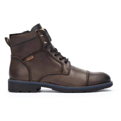 Brown Pikolinos YORK Men's Ankle Boots | 1FPO10392