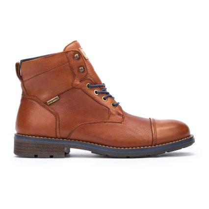 Brown Pikolinos YORK Men's Ankle Boots | GNWA67213