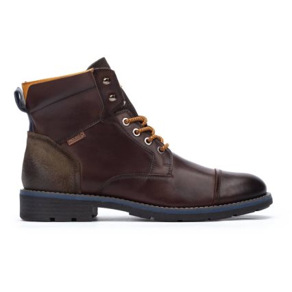 Brown Pikolinos YORK Men's Ankle Boots | LJGM21694