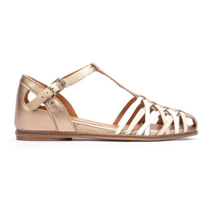 Gold Pikolinos TALAVERA Women's Sandals | MRI171086