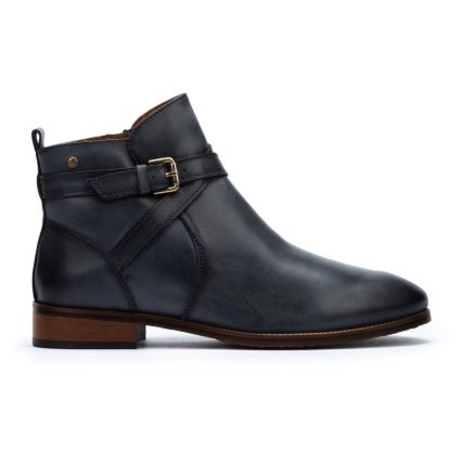 Navy Pikolinos ROYAL Women's Ankle Boots | SLCFT1243