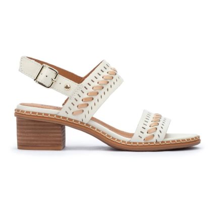 White Pikolinos BLANES Women's Heels Sandals | NCDA7691T