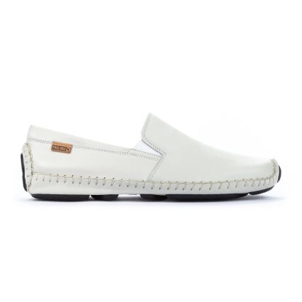 White Pikolinos JEREZ Men's Moccasins | TQXM7610T