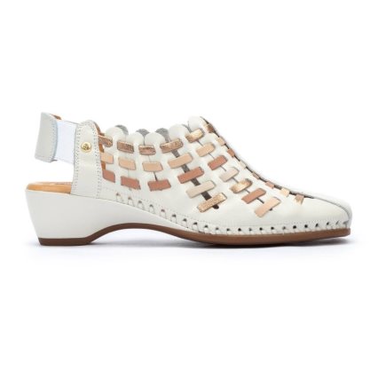White Pikolinos ROMANA Women's Sandals | BC1QT2387